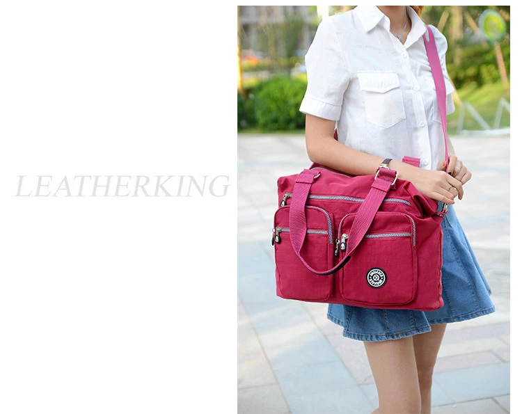 dwaterproof água alta capacidade viagem kipled saco crossbody das mulheres
