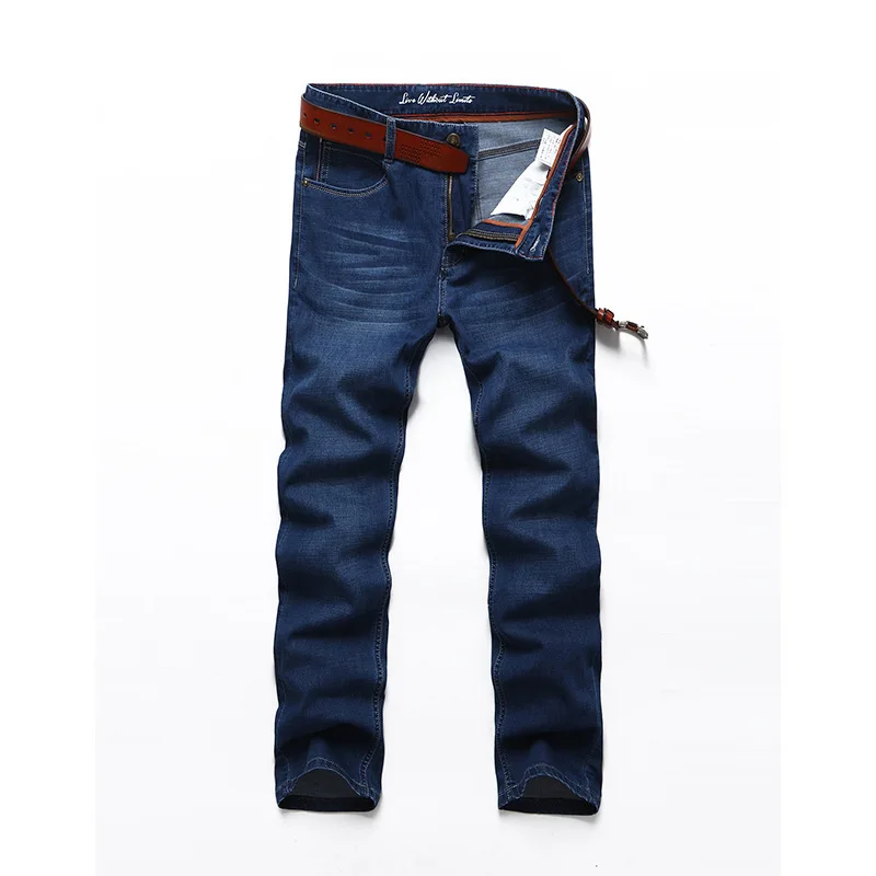 font b Men b font font b jeans b font brand Summer lightweigt elastic stretch
