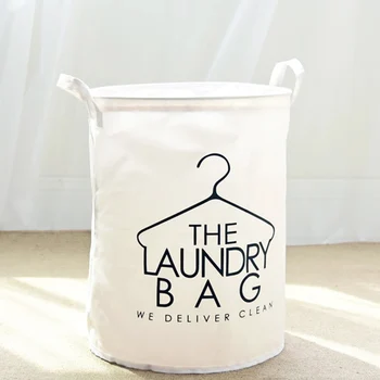 

Homing Linen Laundry Storage Basket Foldable Living Room Children Toy Organizer Sundries Clothing Dustproof Picnic Storage Box