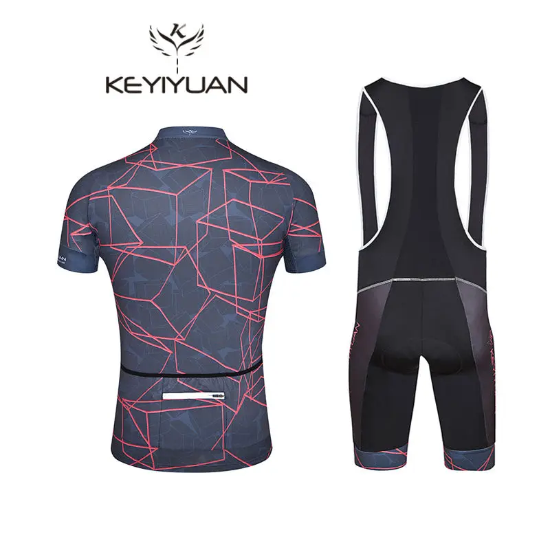 2018 keyiyuan Мужской нагрудник комплекты для велоспорта одежда Pro Team/Велоспорт Джерси