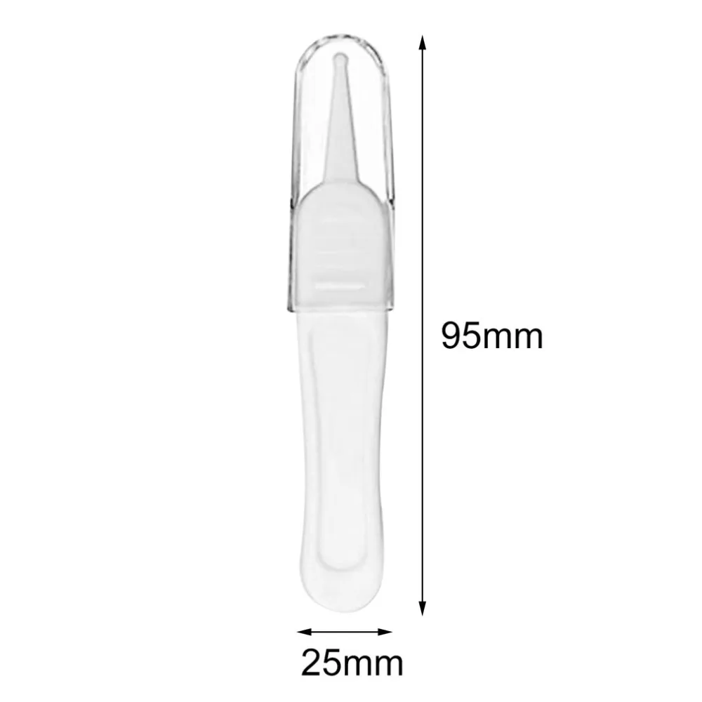 OUTAD новорожденный уход пинцеты для чистки безопасности младенца уха носа пупка чистый пластиковый пинцет безопасный Пинцет щипцы чистые зажимы