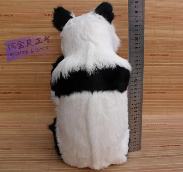 Новый Моделирование сидя Panda игрушка полиэтилена и мех белый и черный панда кукла подарок около 25x21x38 см 2459
