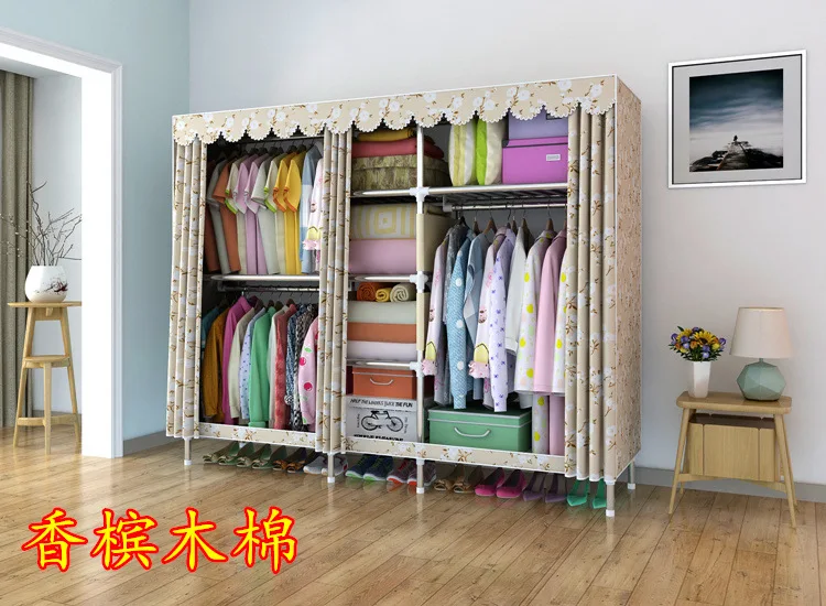13% LK570 современный складной гардероб большое пространство ткань Оксфорд шкаф стеллаж для хранения усиленный комбинированный гардероб на молнии
