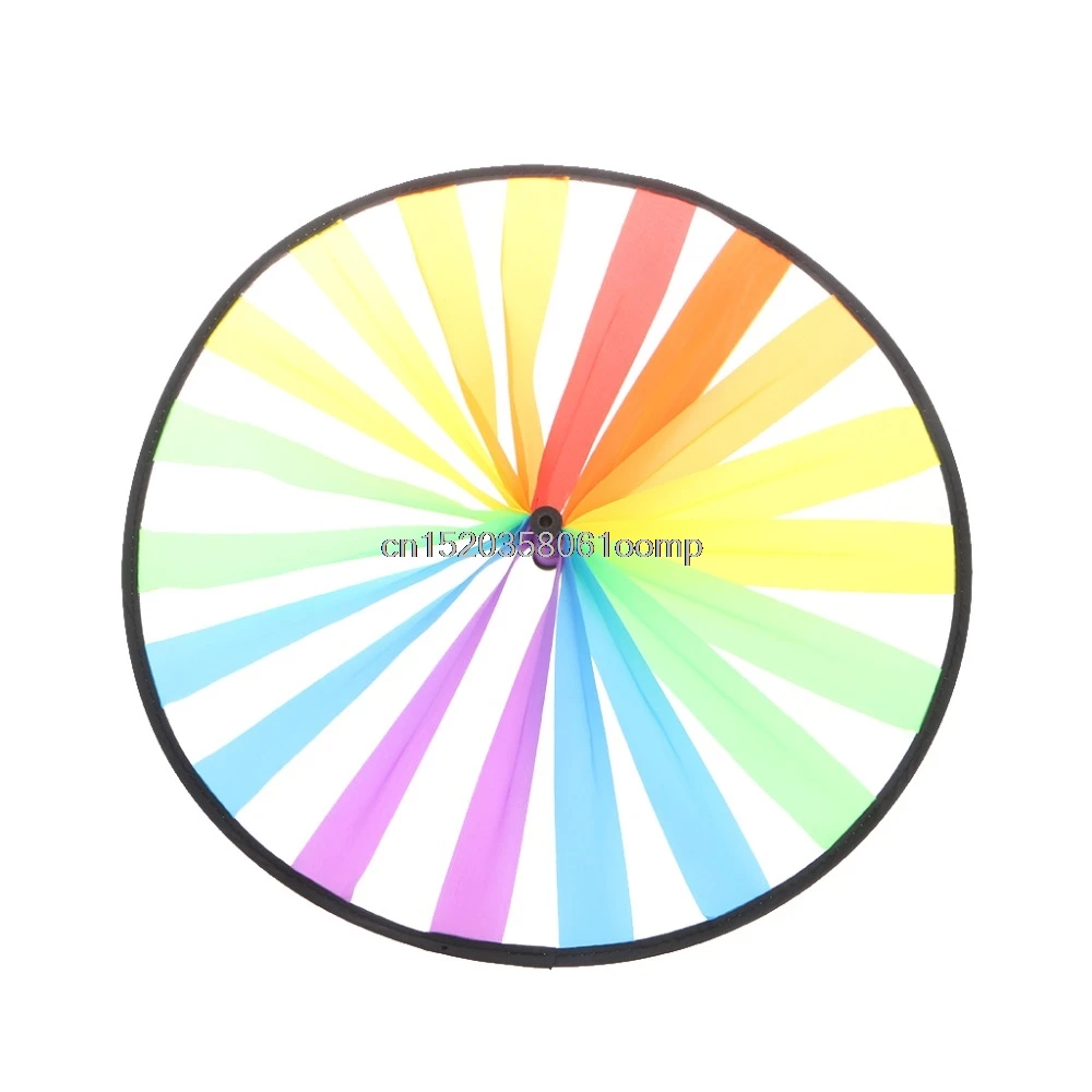 Новая красочная Радужная трехколесная ветряная мельница для сада, двора, уличного декора, детские игрушки# K4UE# Прямая поставка