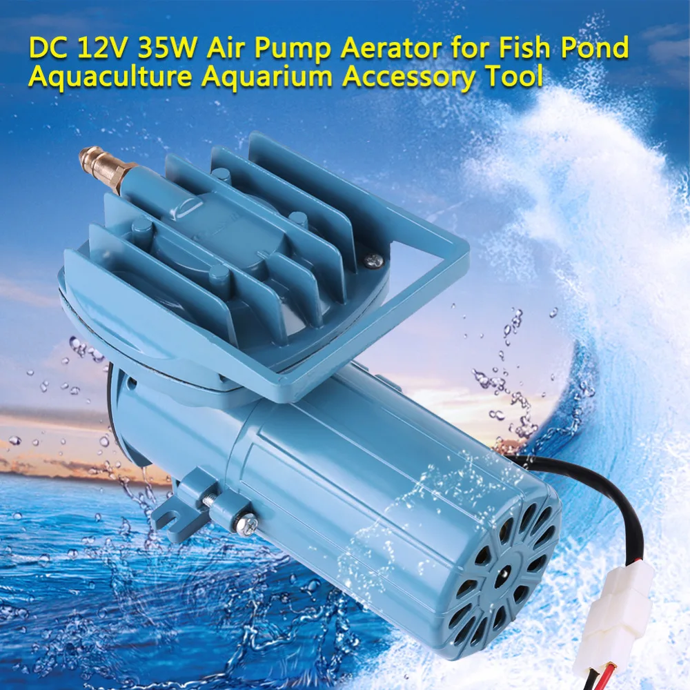 Hot Sale DC 12V 35W Air Pump Aerator for Fish Tank Aquaculture Pond