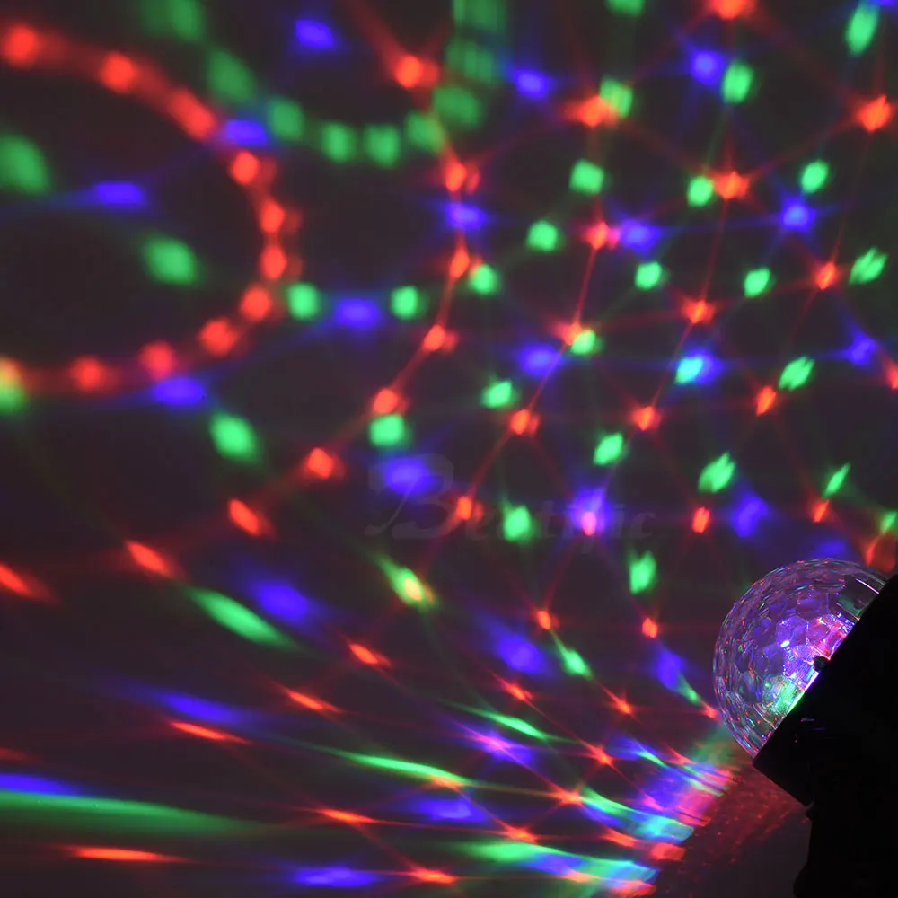 RGB светодиодный волшебный шар диско свет для дома музыкальный центр
