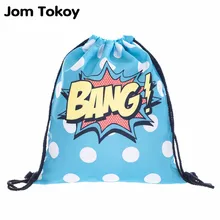 Новая мода Банг 3D печать путешествия softback женская сумка на шнурке