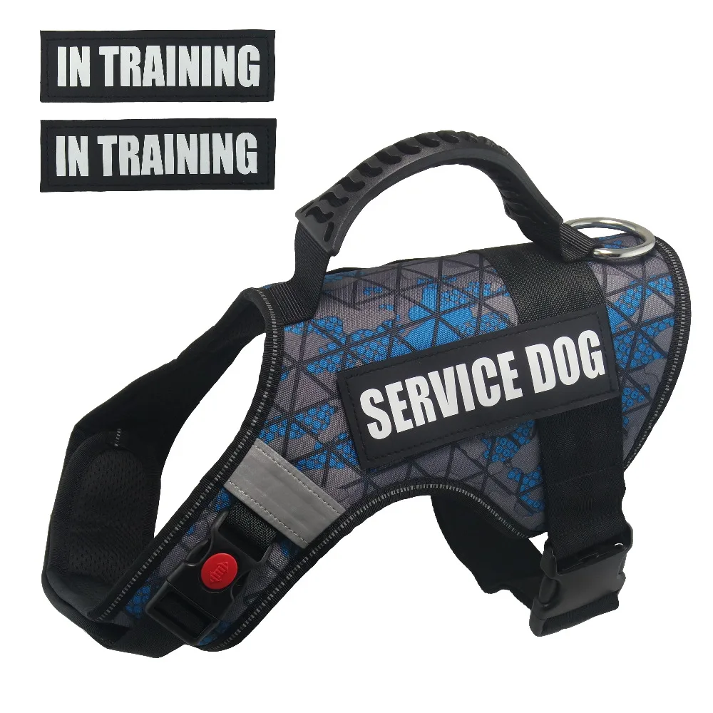 

PET-K9 Service Dog Harness , Military Training Patrol Camo Color Service Dog Vest Adjustable Working Dog Vest with Handle