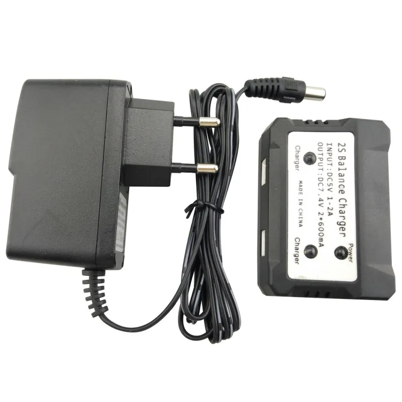 

7.4V 2-in-1 Charger for SYMA X8C X8G X8hw Hubsan H501S H502S H502E MJX B3 B2W B6 Bugs 2/3/6 A959/V262/V913/V912 Euro Regulation