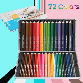 

Colored Pencil Fine Art Lapis de cor 72 cores Profissional Colored Pencils 72 Lapis Artist Crayons Sketch Pencils Wholesale