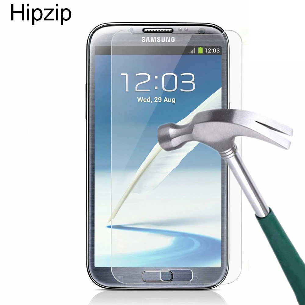 

9H 0.26mm Premium Protection Tempered Glass For Samsung Galaxy Note 2 II N7100 N7105 5.5inch Screen Protector Film Glossy Sklo