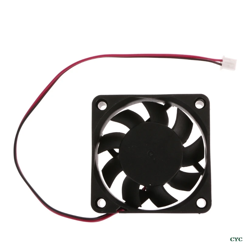 DC 12V 2-Pin 60x60x15mm PC Computer CPU System Sleeve-Bearing Cooling Fan 6015 cooling fan gaming cooling fan