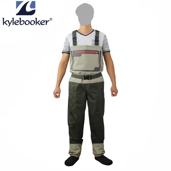 New style Men's Fly Fishing Stocking Foot Chest Waders Affordable Breathable Waterproof fishing Wader