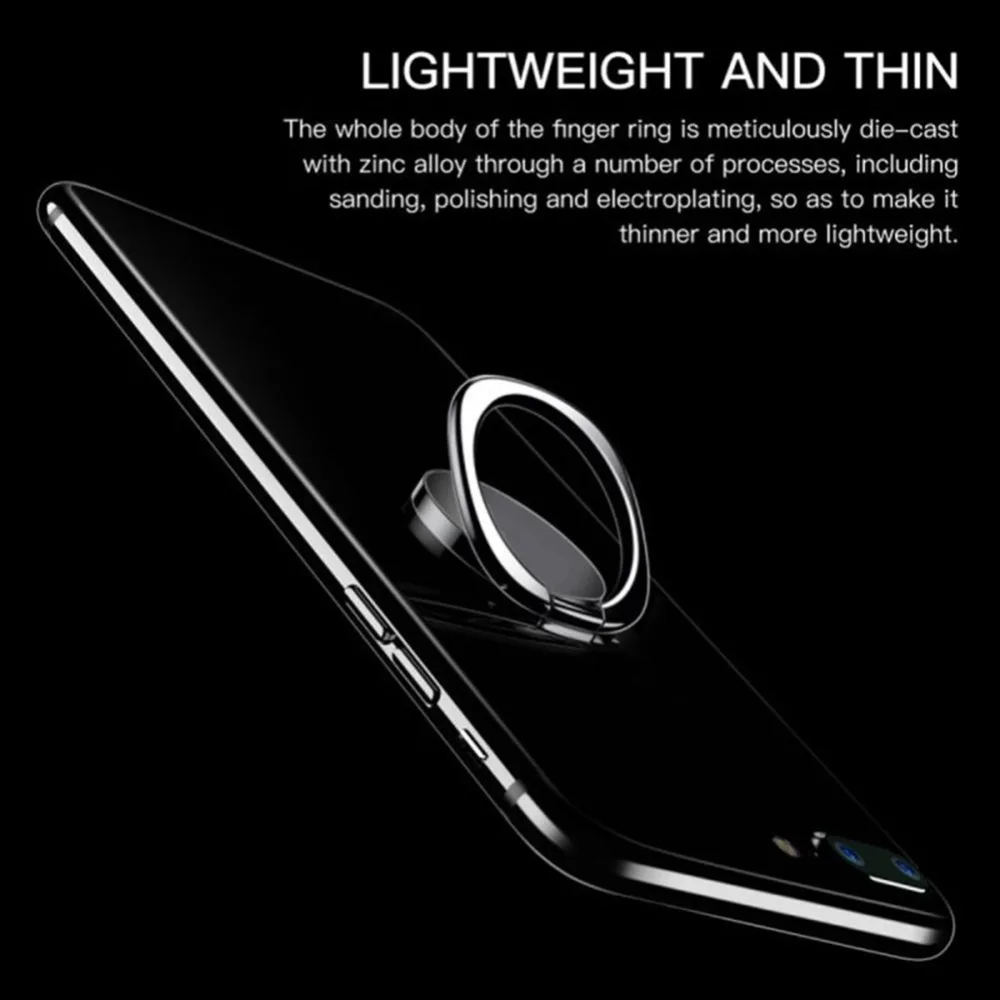 Finger Phone Ring Holder 360 Degree Stand Magnetic Car Holder for Samsung for Xiaomi for iPhone X 7 8 XR 6 6S Tablet plain bague