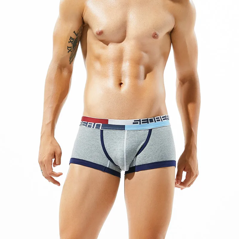 

male panties personalized fashion cartoon print 100% four corners cotton panties male boxer underwear