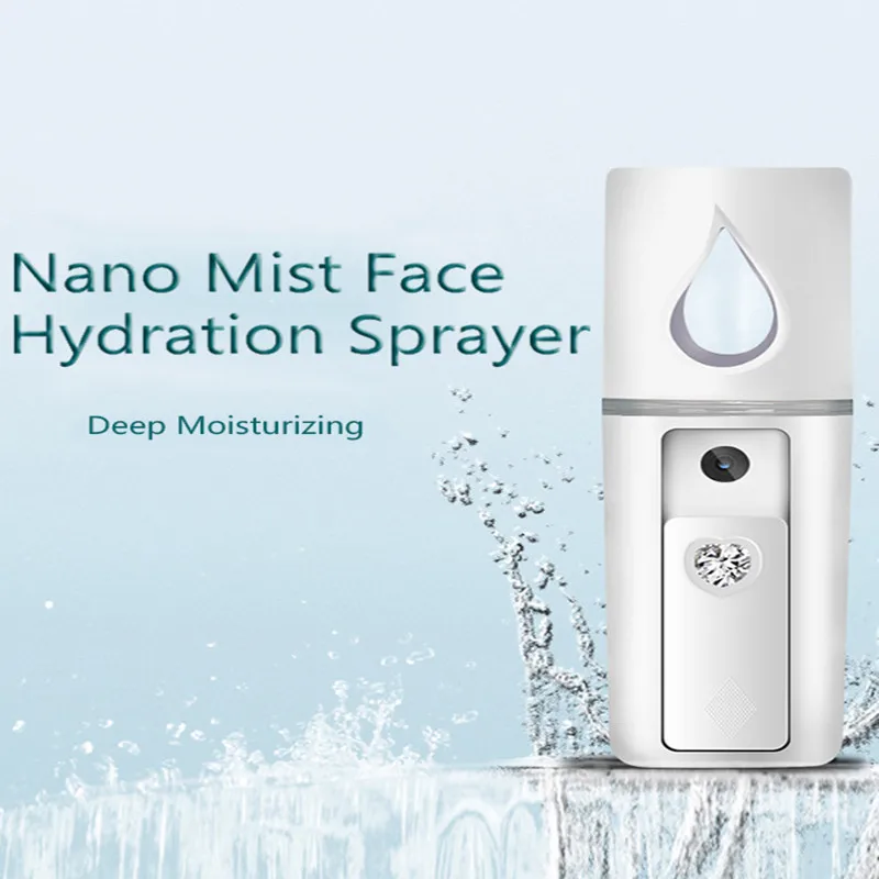 

Portable Handheld Facial Nanometer Facial Hydrating Spray USB Rechargeable Portable Facial Nebulizer Sprayer Face Steam Machine