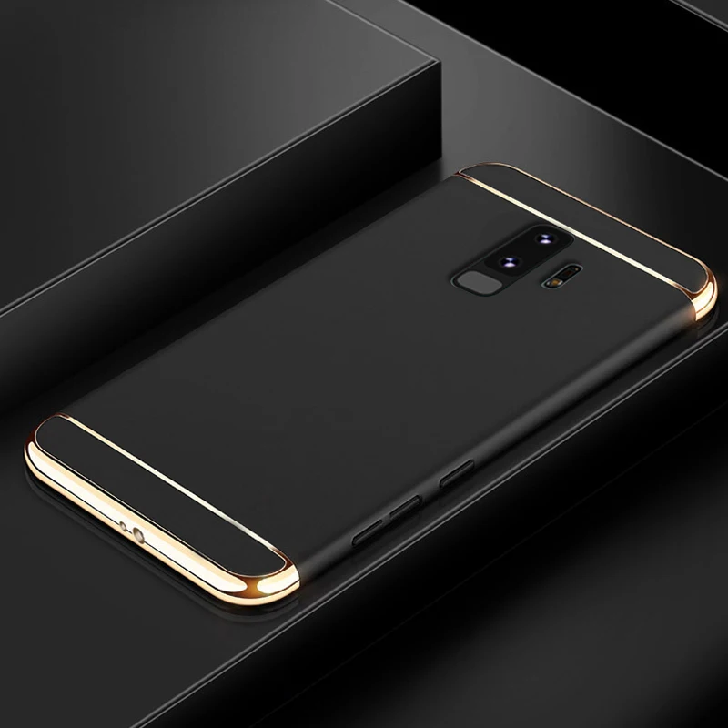 

YonLinTan coque,case,cover for Samsung Galaxy S9 S 9 / S9 Plus S9Plus Luxury 360 On back 3d phone Hard plastic Cases accessories