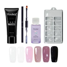 Набор из полигеля для домашнего декора ногтей, УФ-акриловый строительный полигель, быстросохнущие инструменты для дизайна ногтей, профессиональные инструменты для ногтей, Гель-лак для омертвевшей кожи