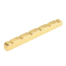 6 ranuras de cuerda cobre tuerca del Puente de la guitarra para Fender Stratocaster guitarra eléctrica reemplazo guitarra partes y accesorios