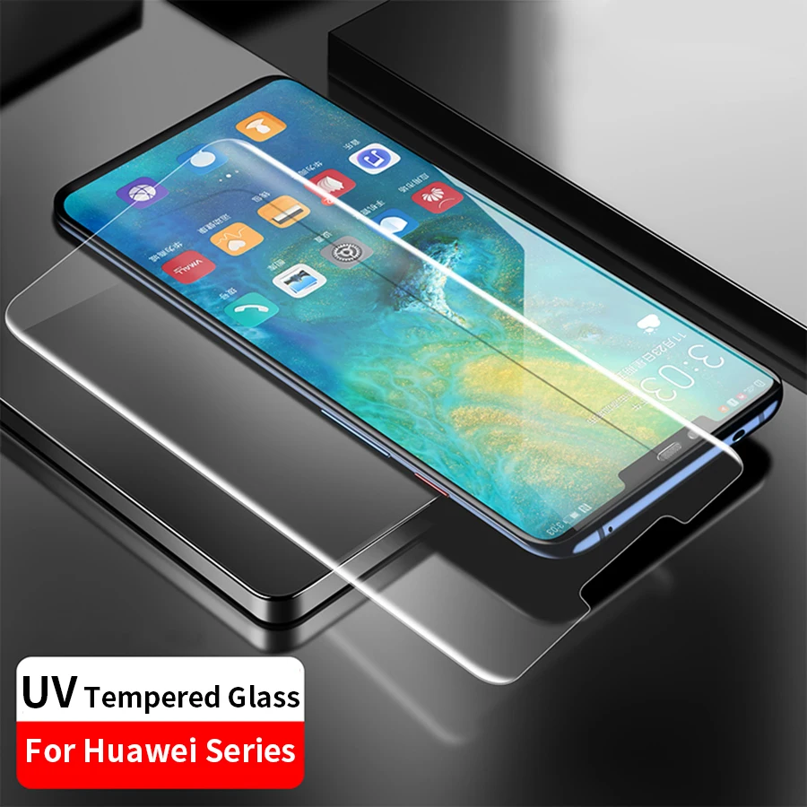 Нано жидкое полное клеевое УФ стекло для huawei P20 P30 закаленное стекло для huawei P20 Por P30 Por P20 P30 Lite защитное стекло