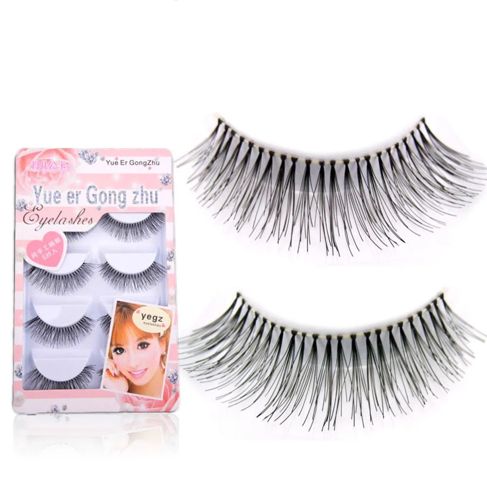 

5 Pair/Lot Eyelashes hand made Natural Crisscross Makeup Tools False Eyelashes Lashes Voluminous HOT Eye Lashes 8W1