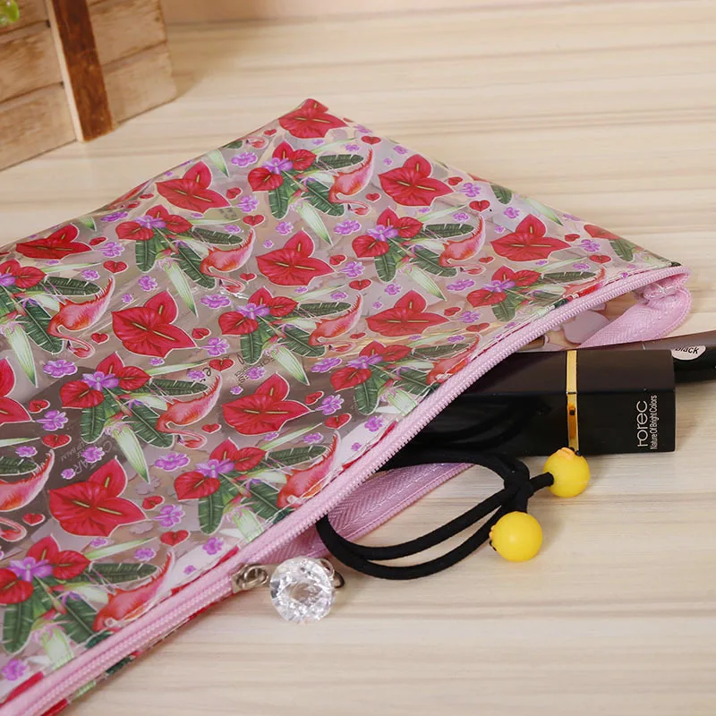 PVC Cosmetic Bag Transparent Waterproof Wash Cosmetic Bag Storage Finishing Package