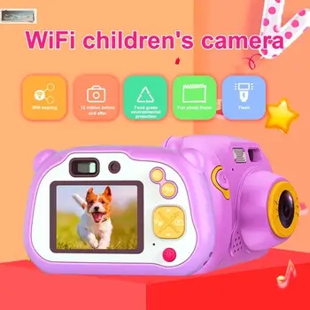 

2019 NEW HD Auto Focus Wifi Children Camera Mini 2 Inch Cartoon Digital Camera Cute Toys Children Birthday Gift For Kids24