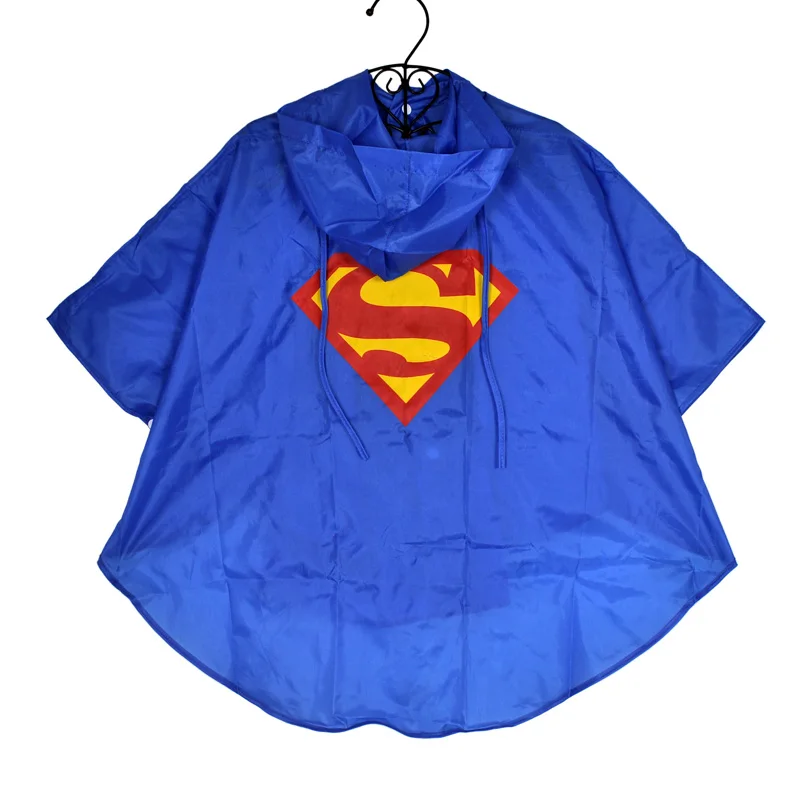 Kid Raincoat Clothes Waterproof Super heroes Kids Rain Coat Child Superman Batman Superhero Rainwear Rainsuit Cloth