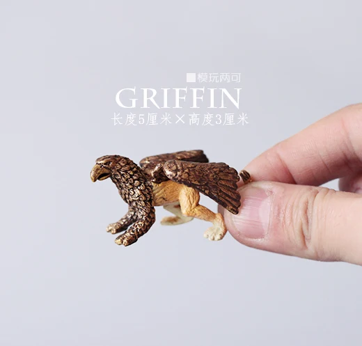 

mini pvc figure Simulation myths and legends animal animal model toy long 5 cm gryphon Griffin