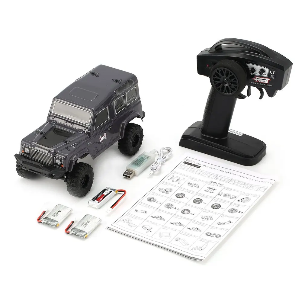 

RGT 136240-D90 1/24 2.4Ghz Remote Control Crawler Electric Simulation RC High Speed Off-road Vehicle Truck Car Model Toy for Kid