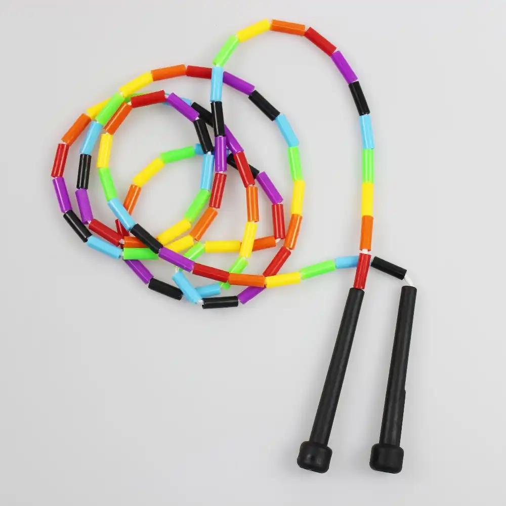 6m segmented beaded plastic jump rope cute kids children