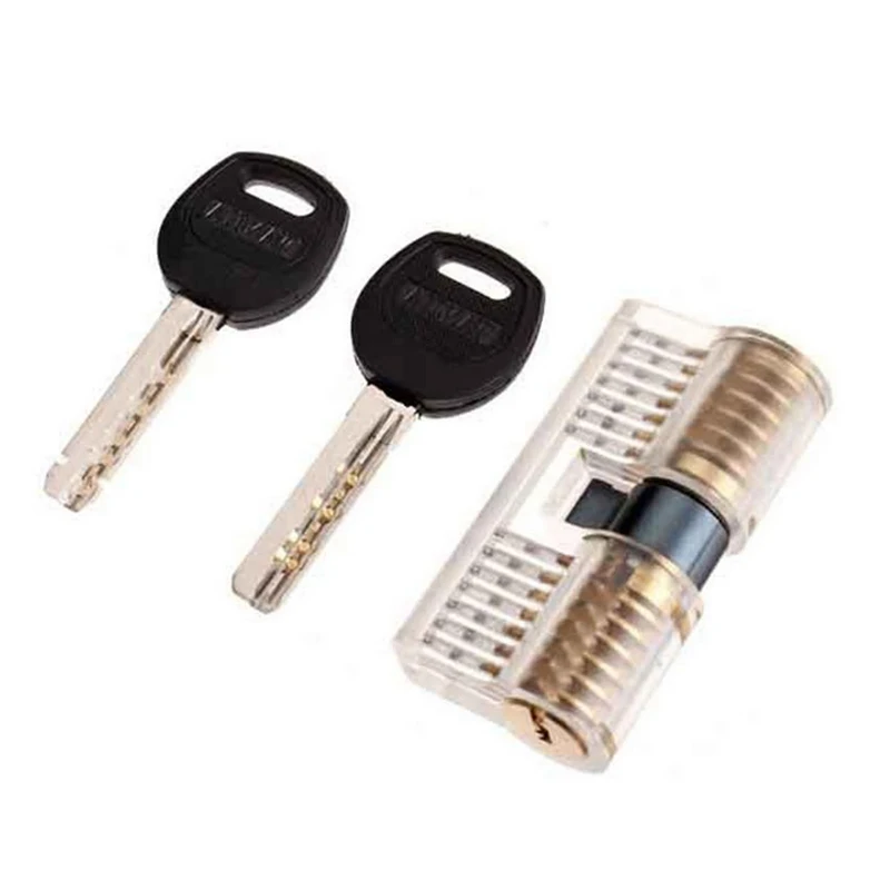 

Transparent Practice Padlock/Double Sides Lock for Locksmith Learning ALI88