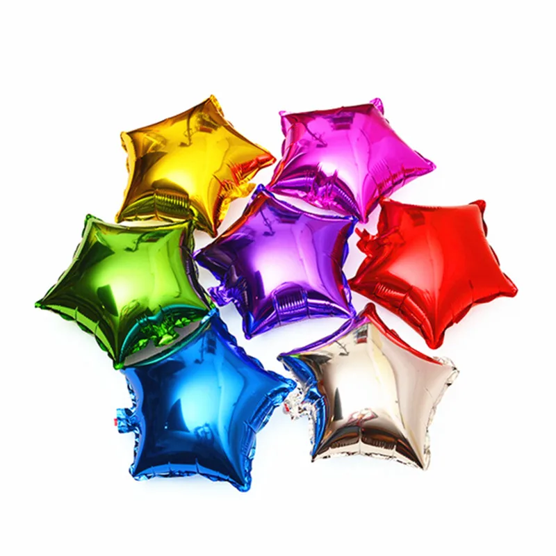 50pcs/lot HOT10 INCH Five-Point Star balloons Promotion Toy For Wedding Birthday Party Inflatable Ballons Aluminum Foil Balloon | Дом и сад