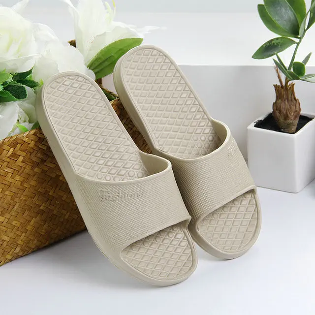 New Style Mens Eva Foam Sole Beach Slippers Casual Anti-slip Hotel Indoor Waterproof Bathing Couple Slipper Slides Plus Size (6)