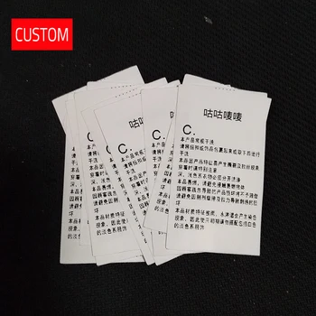 

custom thermal printing washing labels customized Korean shoes fabric sewing labels personalized clothing bags care labels