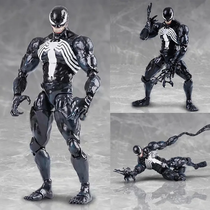 

New Year Black Anti Venom Movie Amazing Stress Action Figure Toy Scale Statue Carnage Hero Model Figuras Christmas Anime Gift