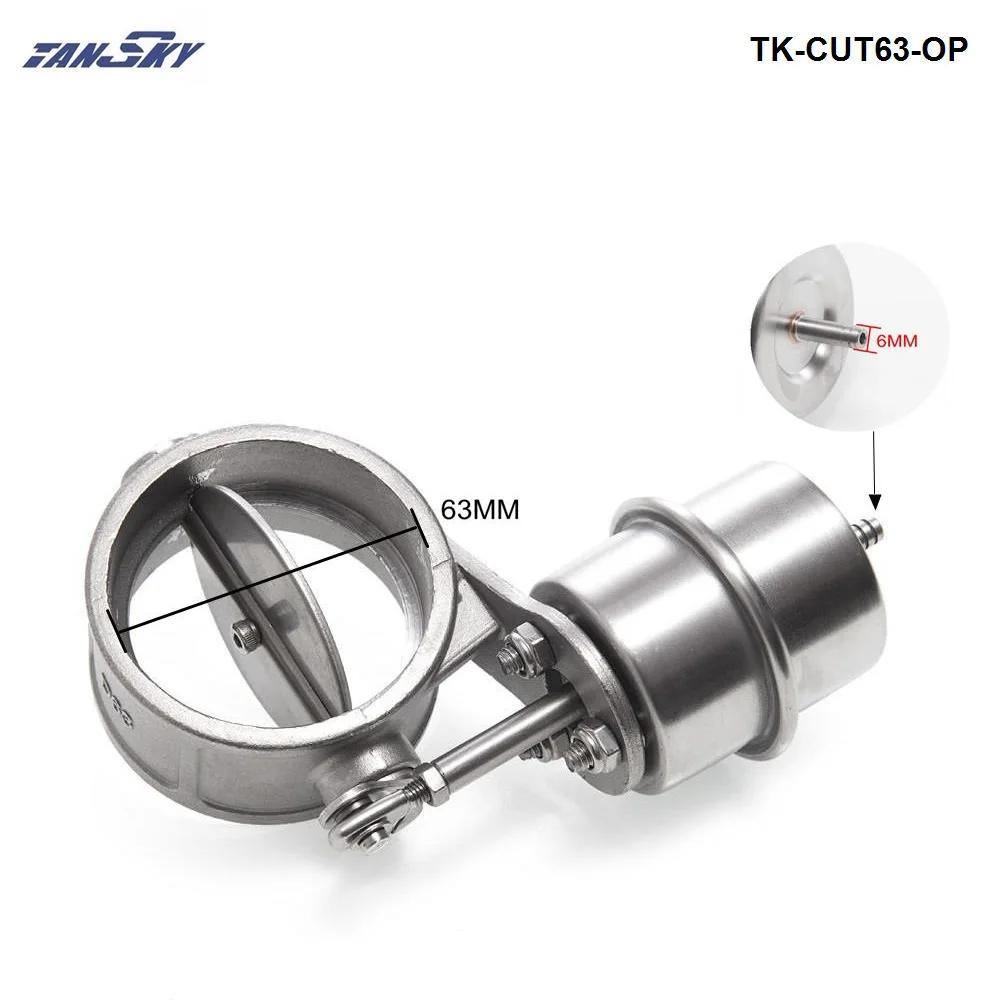 Вакуумный активированный Выпускной вырез/самосвал 63 мм Открытый Стиль Давление: около 1 бар для Ford Falcon BA BF XR6 TK-CUT63-OP