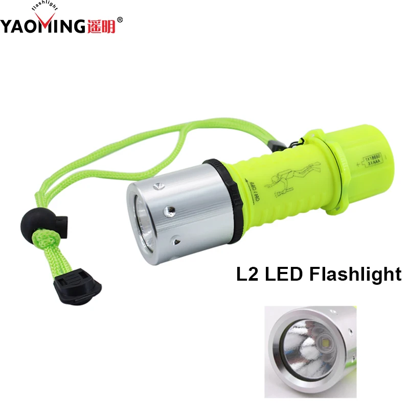Switch Dive Flashlight Diving Light L2 LED 1000 LM Use