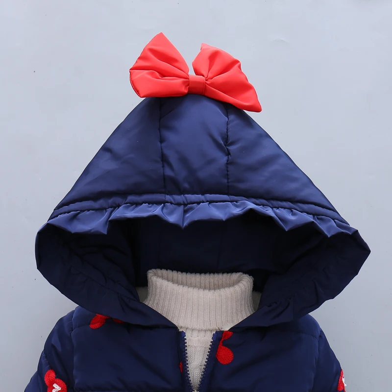 Куртка для маленьких девочек; коллекция 2019 года; осенне-зимняя куртка для девочек; детская теплая верхняя одежда с капюшоном; пальто для