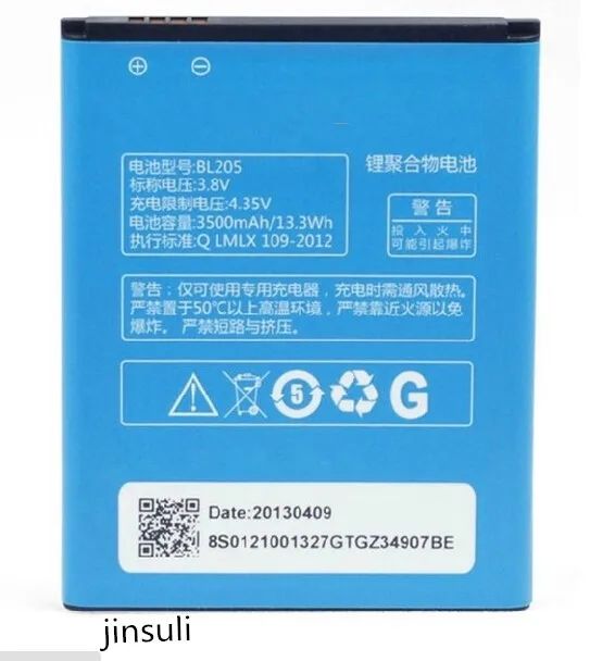 

jinsuli 3600mah for Lenovo P770 BL205 Battery 3500mAh Battery for Lenovo P770 In Stock
