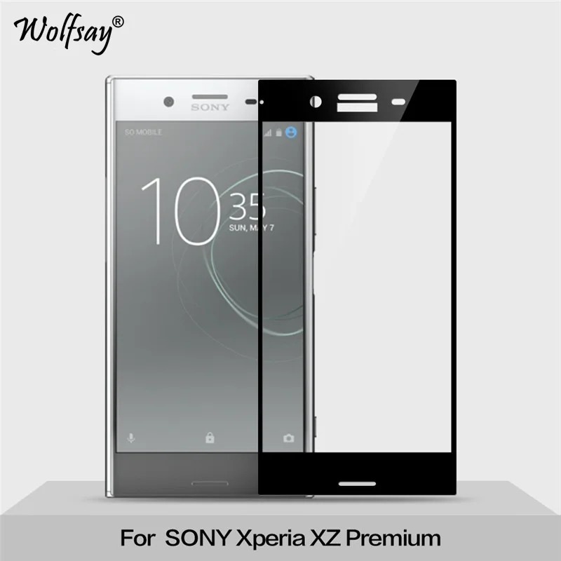 

For Tempered Glass Sony Xperia XZ Premium Screen Protector Color Anti-Explosion Full Cover Film For Sony Xperia XZ Premium Glass
