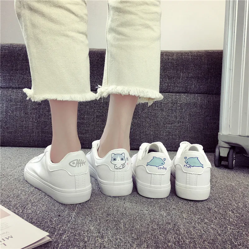 

Lady's Faux Fur Pu LeatherShoes Air Mesh Breathable Lace-Up Sports Outdoor Women' Shoes Casual Flats low band boat shoes