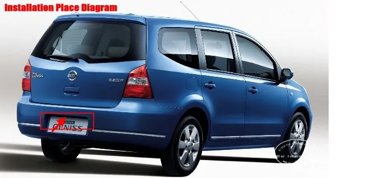 Liislee для Nissan Latio хэтчбек/Livina Geniss-камера заднего вида/камера заднего вида NTST PAL/лампа для номерного знака OEM