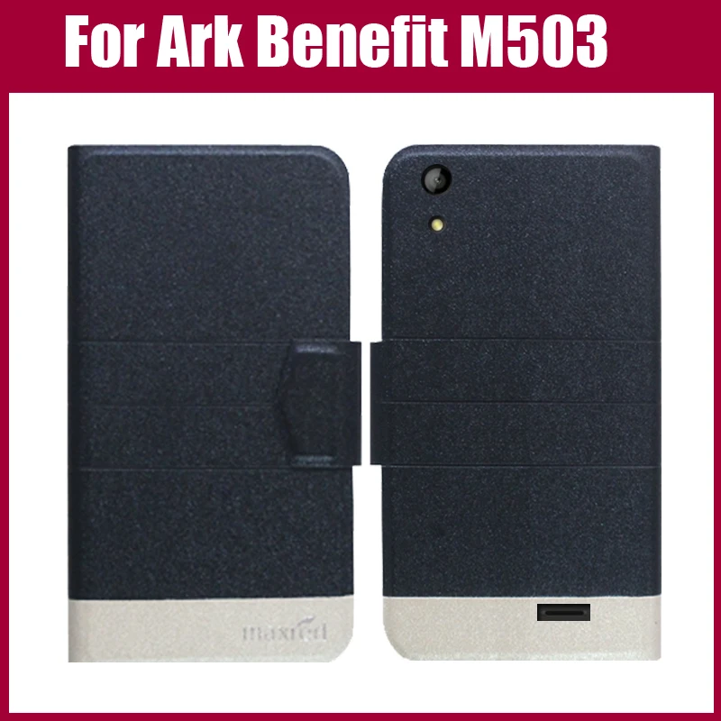 Hot Sale! New Arrival 5 Colors High Quality Flip Ultra-thin Leather Protective Cover For Ark Benefit M503 Case | Мобильные телефоны