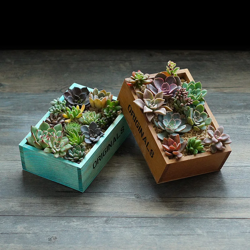 

19*13*6 CM Zakka Vintage Wooden Storage Box Makeup Jewelry Organizer Caixa Organizadora Container