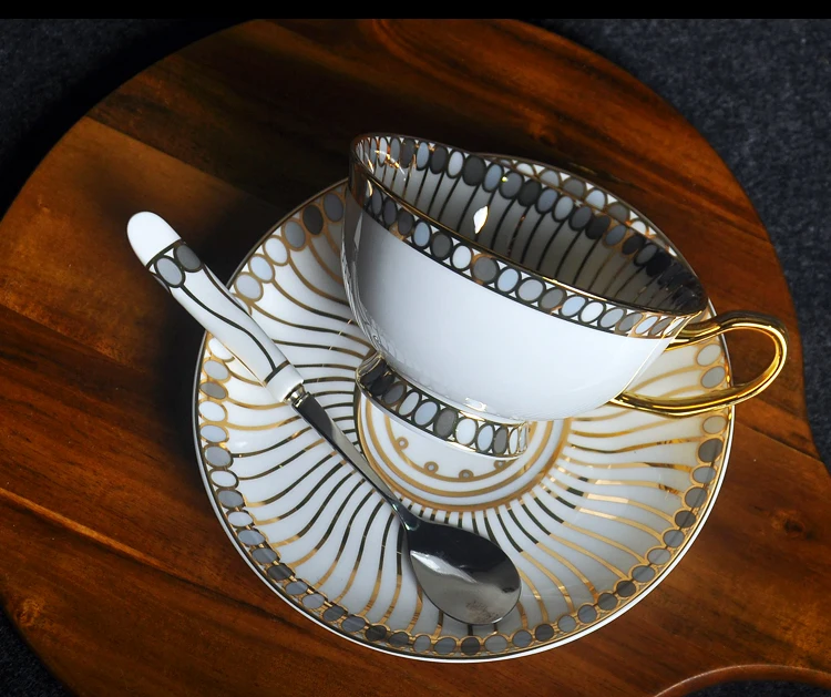Серия драгоценных камней кофейная кружка английский послеобеденный чай набор креативное изделие из костяного фарфора чашка керамическая черная чайная чашка кофейная кружка кофейная чашка