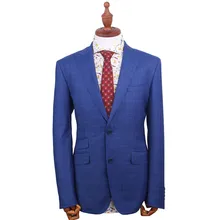 Мужские деловые костюмы в клетку, на заказ, Классические свадебные костюмы для мужчин, шерстяные смокинги для мужчин