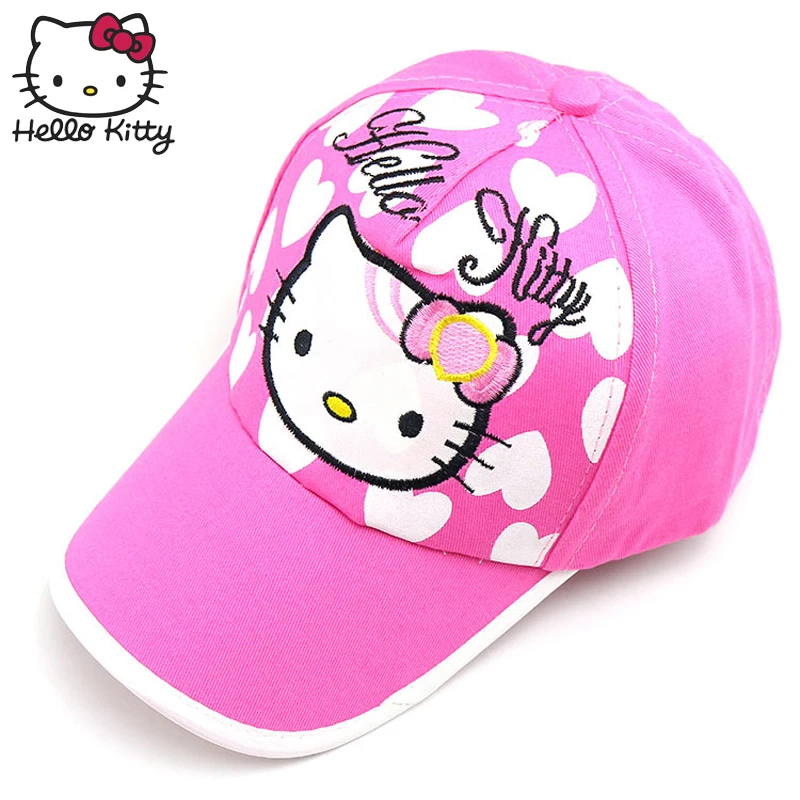 Hello kitty/летние шапки принцессы для маленьких девочек, для маленьких мальчиков и девочек, коллекция года, Детская кепка с рисунком hello kitty, милая бейсболка для улицы