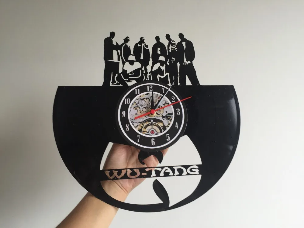 Wu Tang Decoratieve виниловые настенные часы подарок saat, duvar saati saat reloj большие настенные часы duvar saati horloge mura