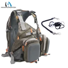 Fly Fishing Vest Fishing Backpack Outdoor sports Backpack Bag Adjustable Belt